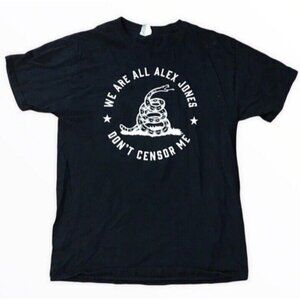 Alex Jones Don't Censor Me Shirt Size M